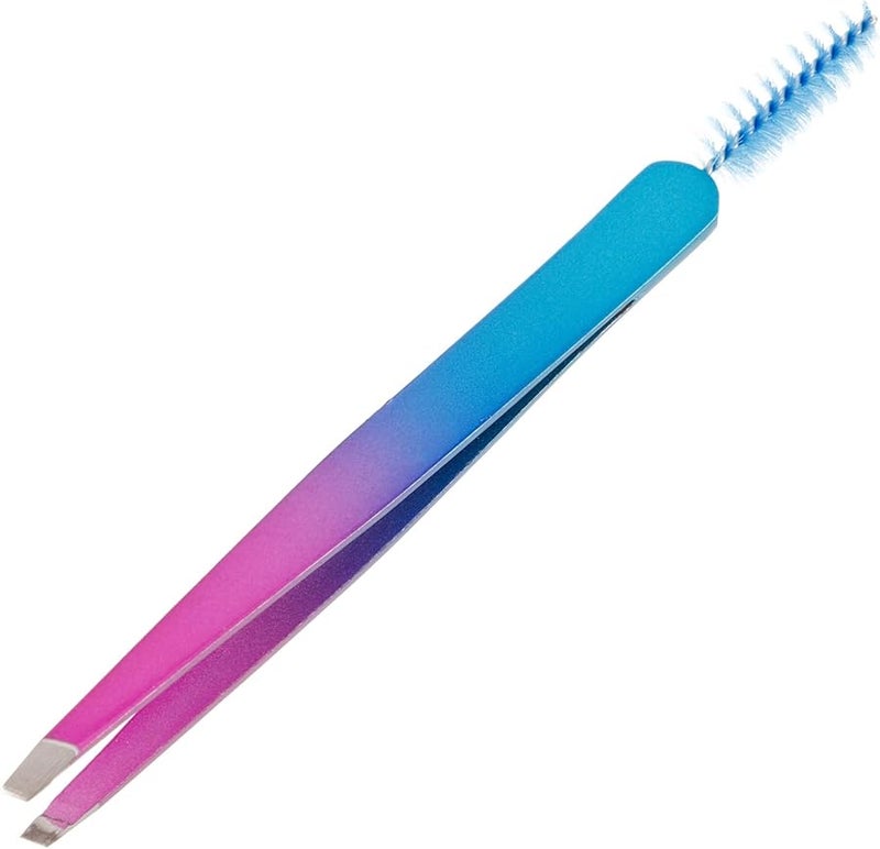 NOLITOY Eyebrow Tweezers Brush Clip Stainless Steel Beauty Accessory For Women - Image 1